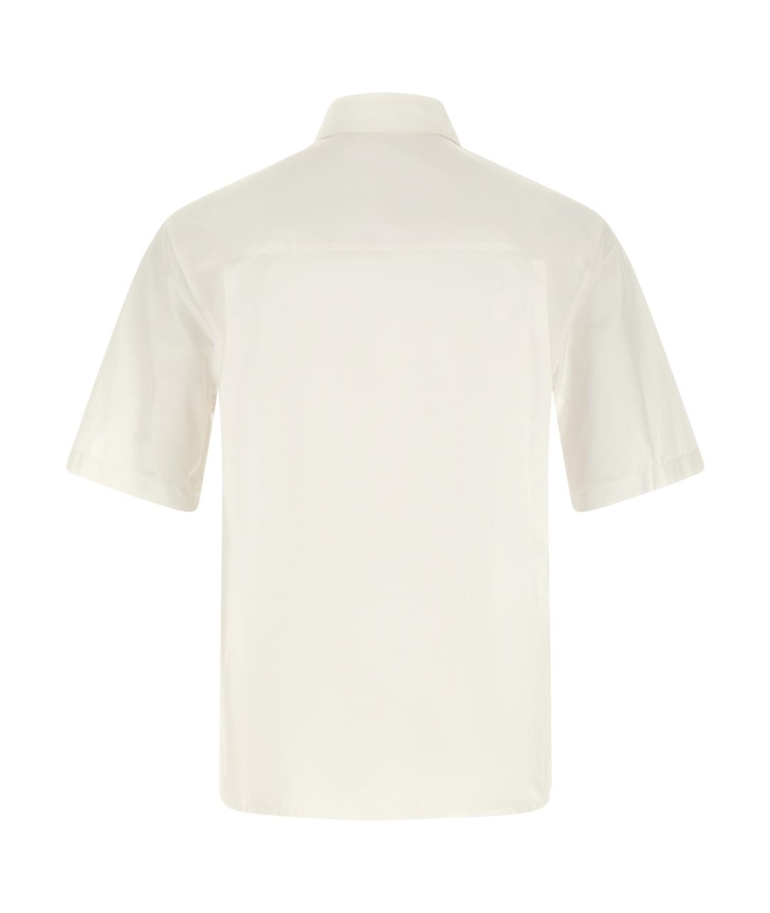 JIL SANDER Белая хлопковая кэжуал рубашка, фото 2