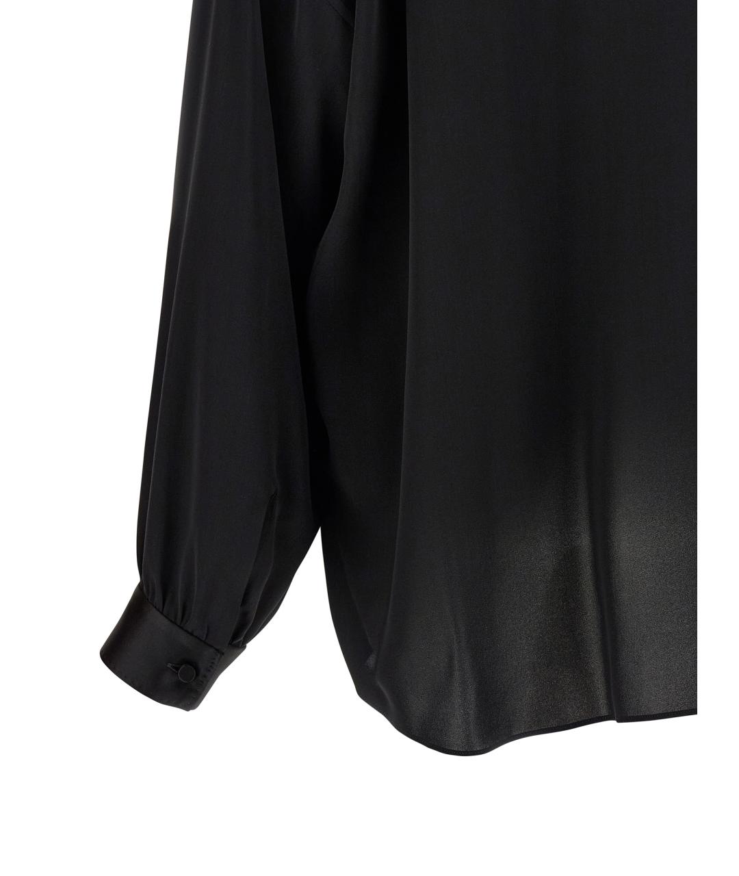 TOM FORD Черная шелковая блузы, фото 5