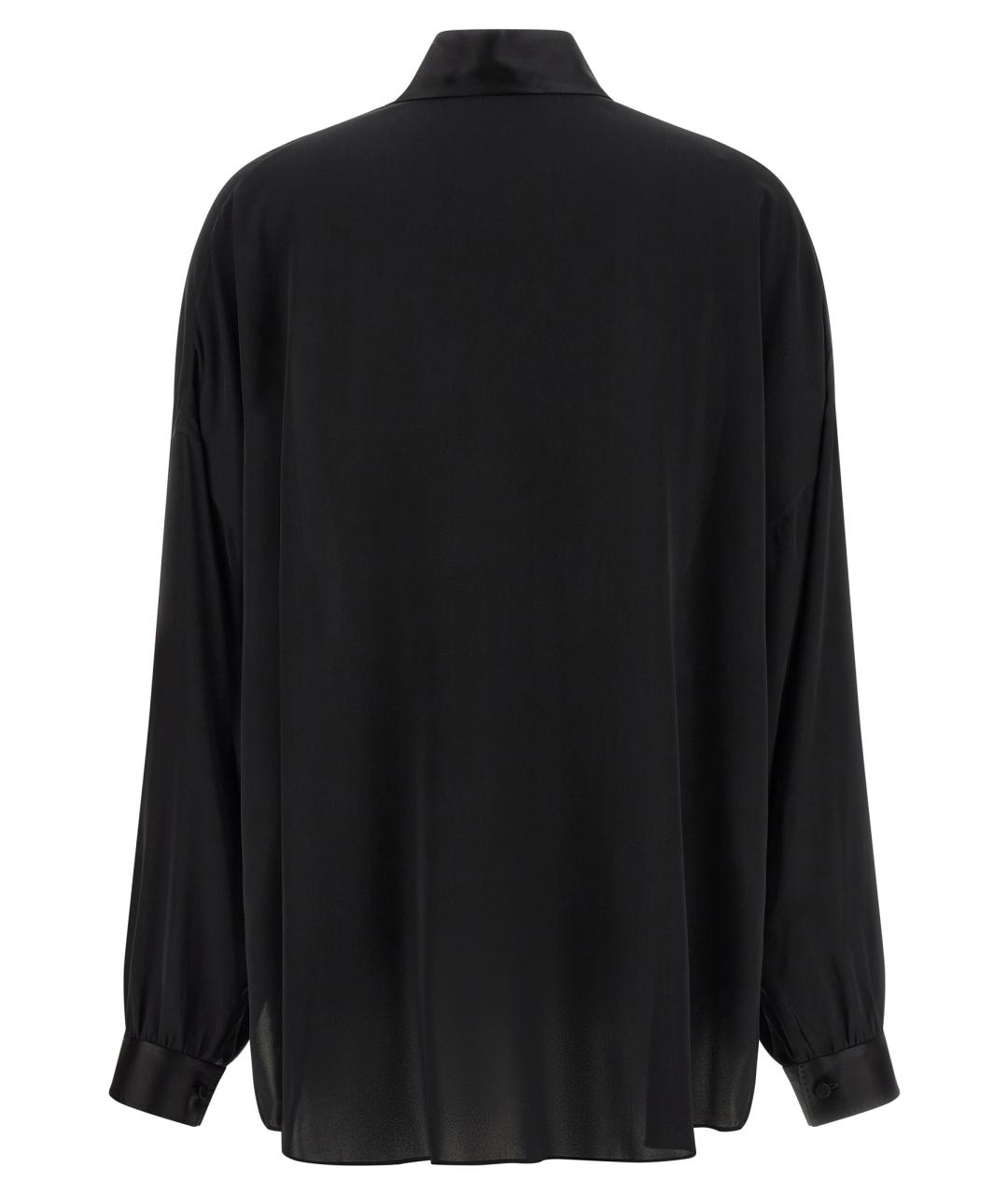 TOM FORD Черная шелковая блузы, фото 3