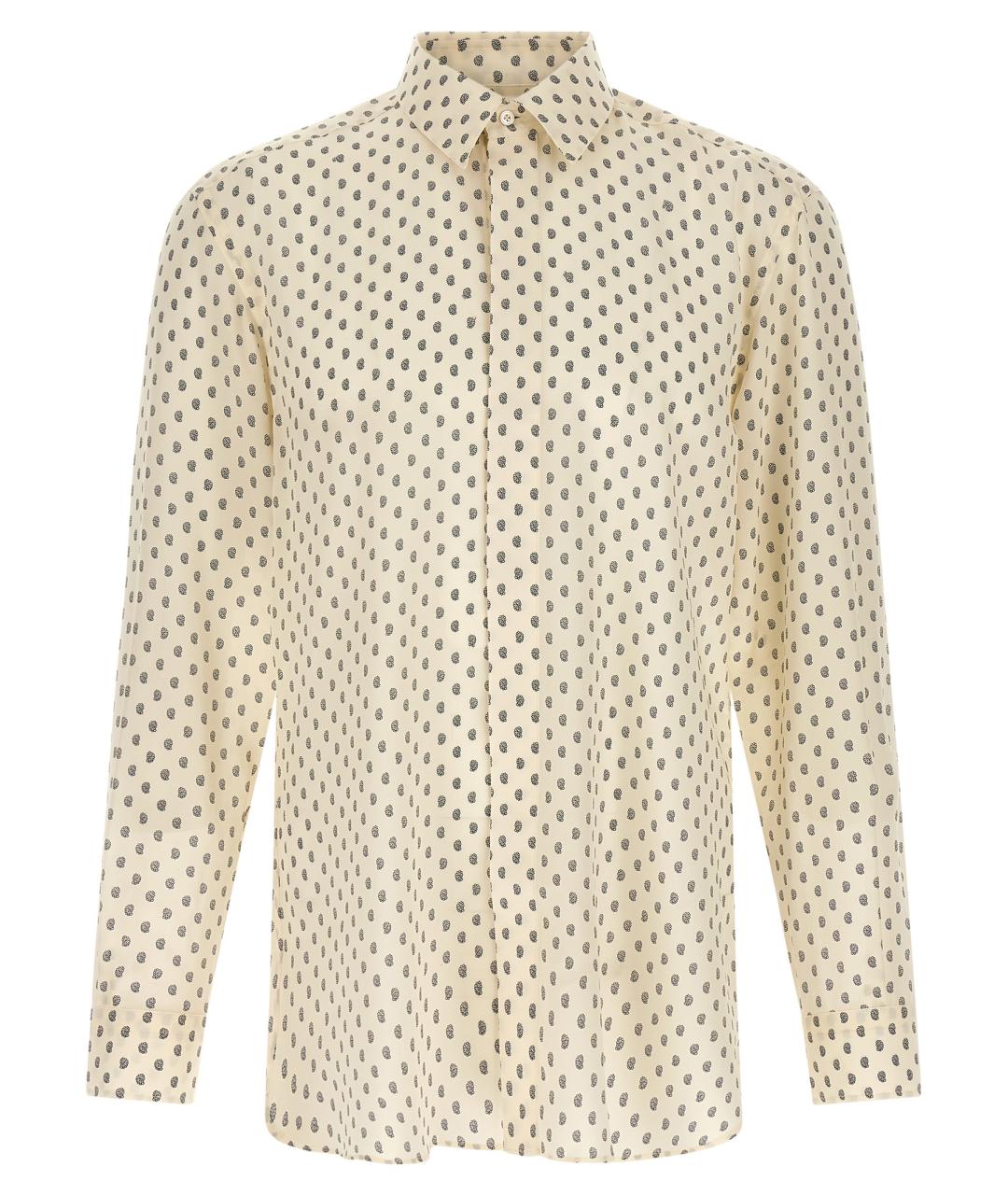 TOM FORD Бежевая шелковая кэжуал рубашка, фото 1