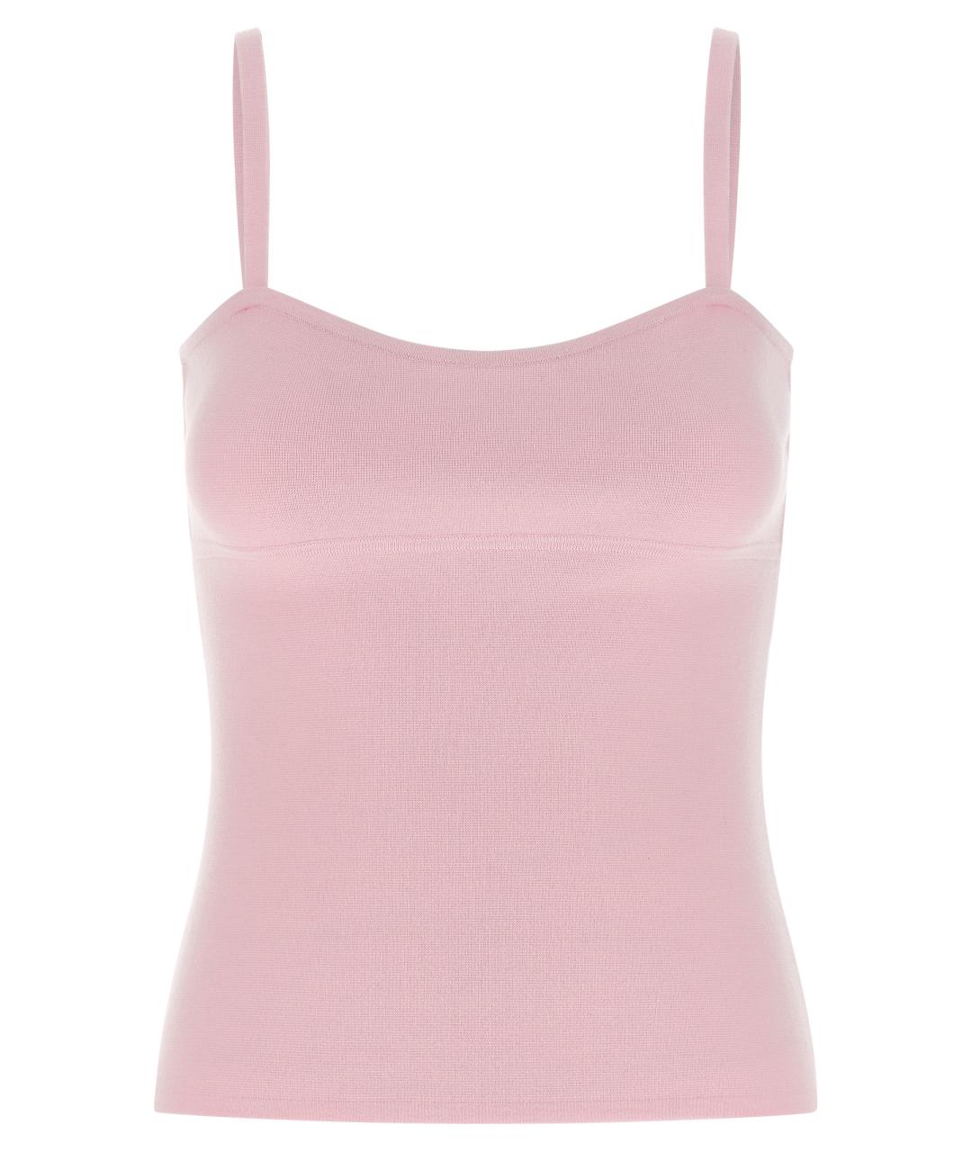 MAX MARA Розовая шерстяная майка, фото 1