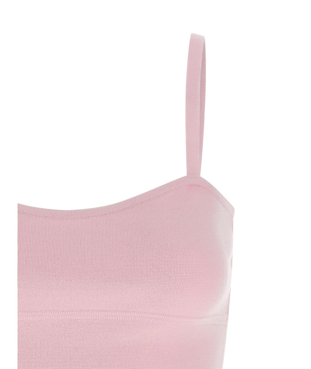 MAX MARA Розовая шерстяная майка, фото 3