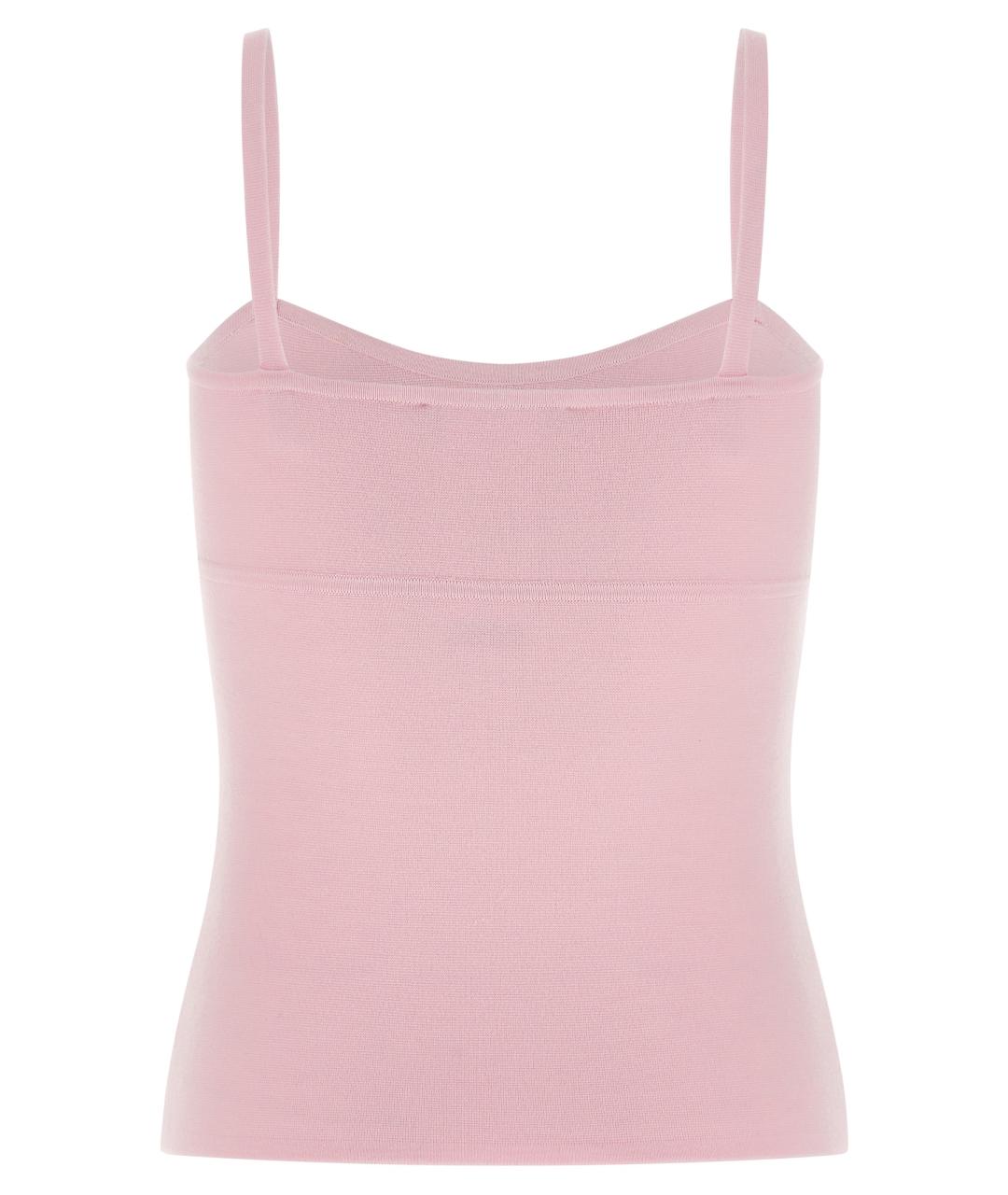 MAX MARA Розовая шерстяная майка, фото 2