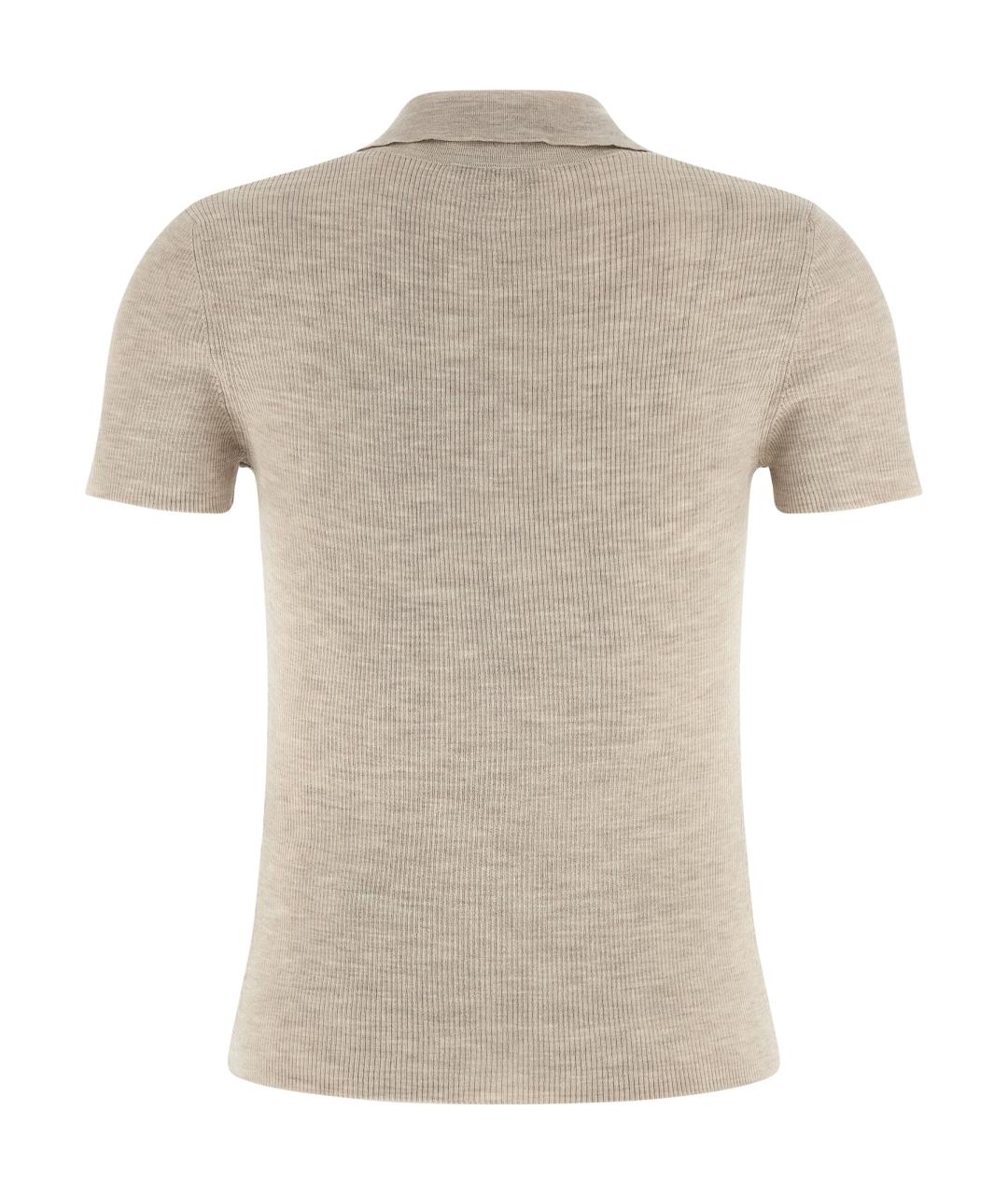 MAX MARA Бежевая шерстяная блузы, фото 2