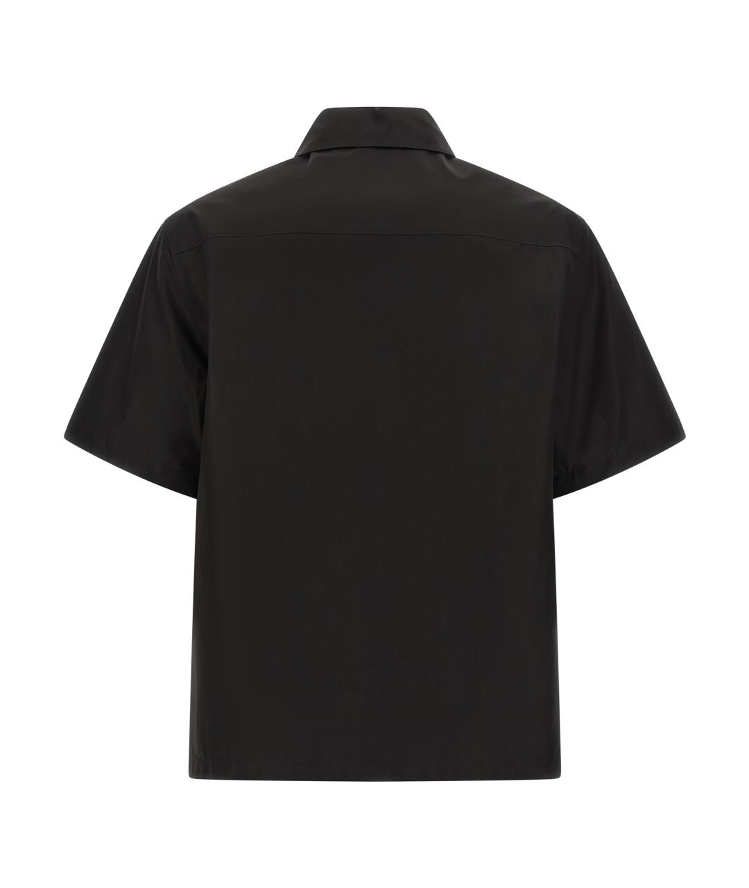 JIL SANDER Черная хлопковая кэжуал рубашка, фото 2
