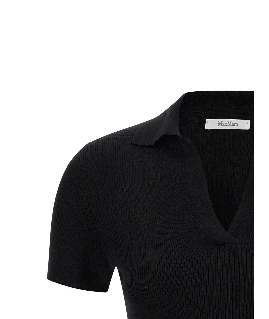 MAX MARA Черный шерстяной джемпер / свитер, фото 3