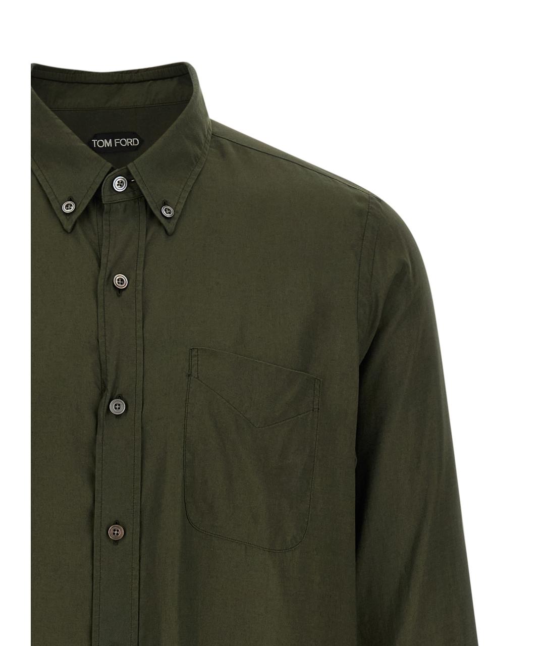 TOM FORD Зеленая кэжуал рубашка, фото 3