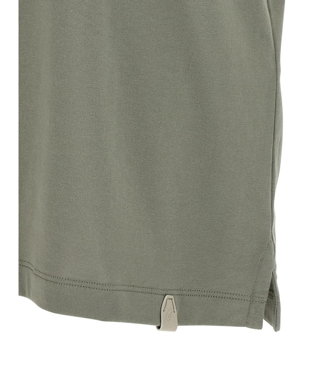 BRIONI Зеленая хлопковая футболка, фото 4