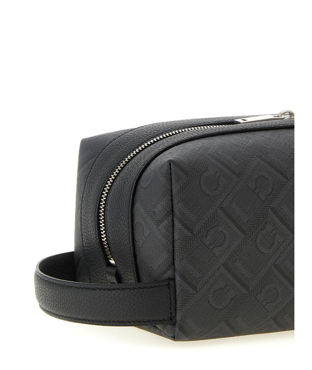 FERRAGAMO Черная барсетка, фото 3