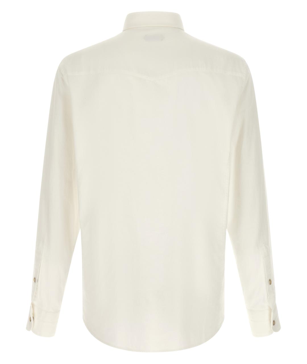 TOM FORD Белая хлопковая кэжуал рубашка, фото 2