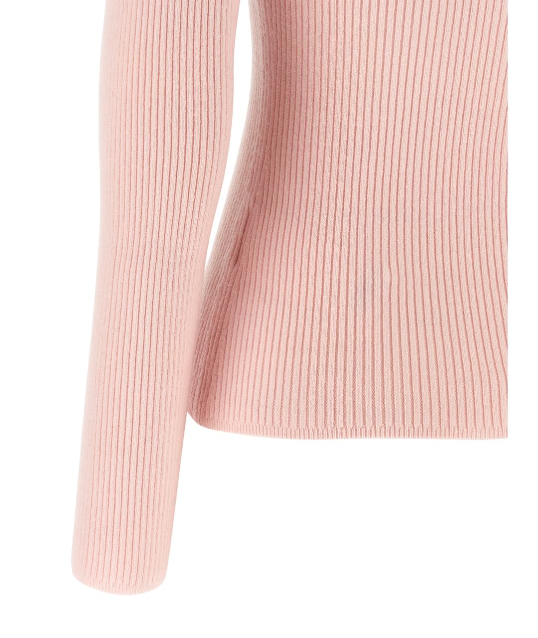 MAX MARA Розовый шерстяной кардиган, фото 4