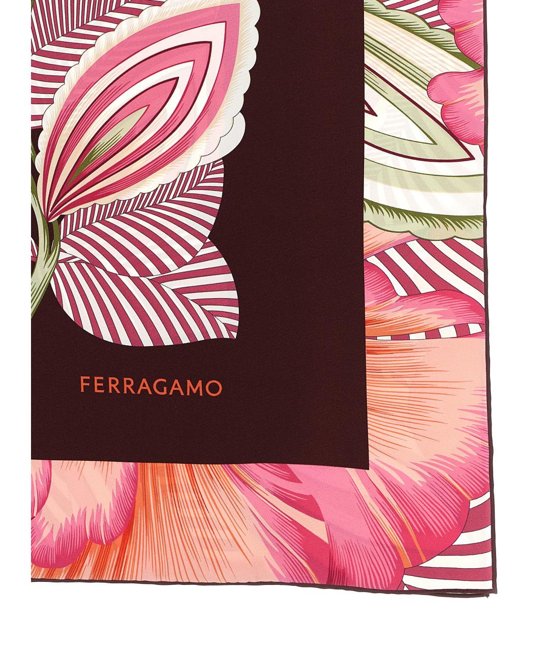 FERRAGAMO Мульти шелковый платок, фото 2