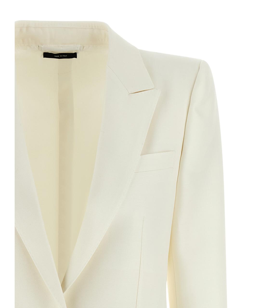 TOM FORD Белый шерстяной жакет/пиджак, фото 3