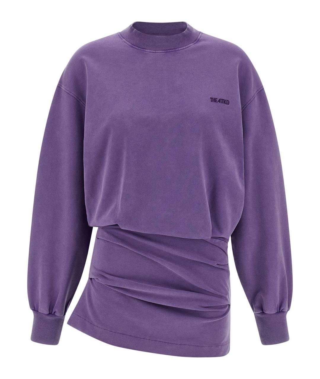 THE ATTICO Фиолетовое платье, фото 1