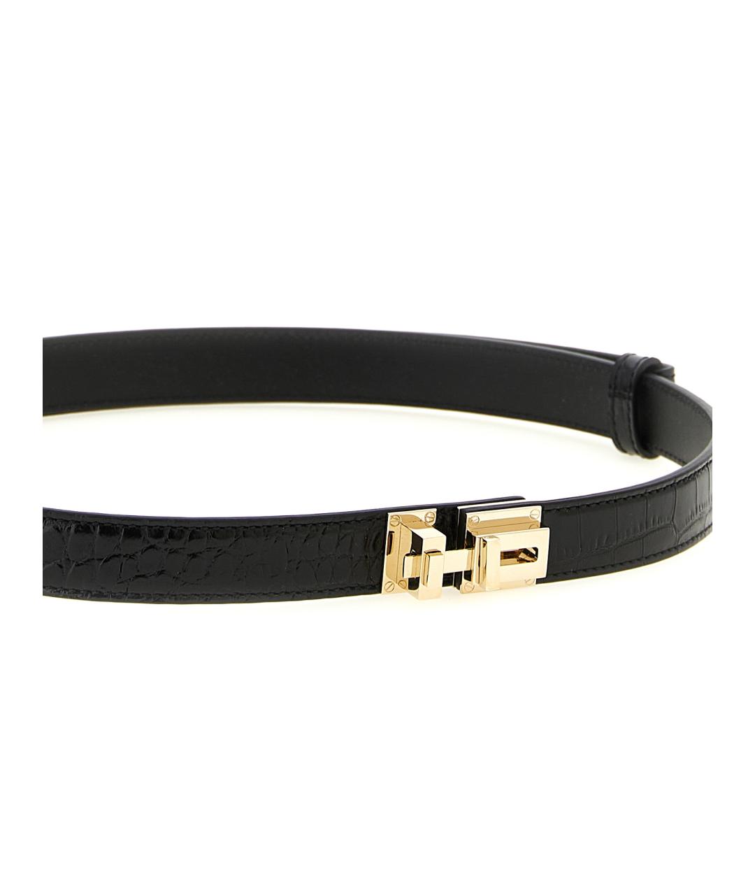 TOM FORD Черный кожаный ремень, фото 3