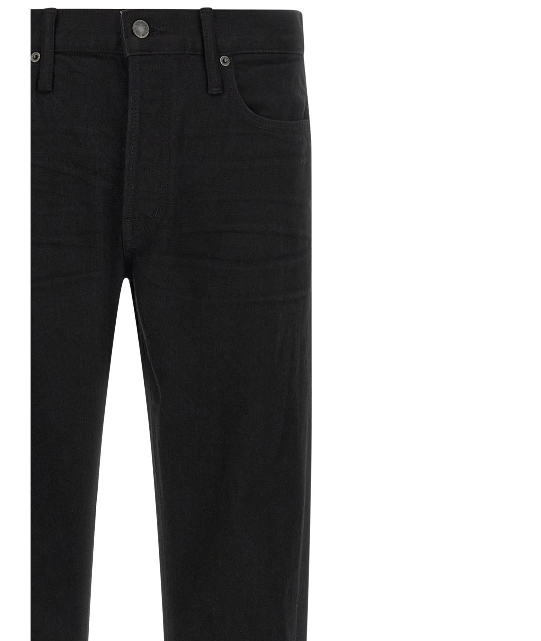 TOM FORD Черные хлопковые прямые джинсы, фото 3