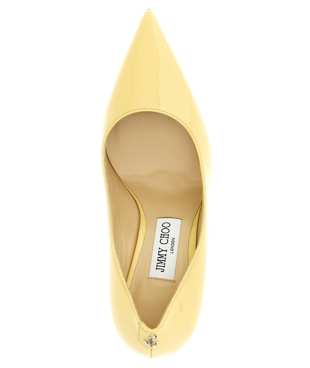 JIMMY CHOO Желтые кожаные туфли, фото 4