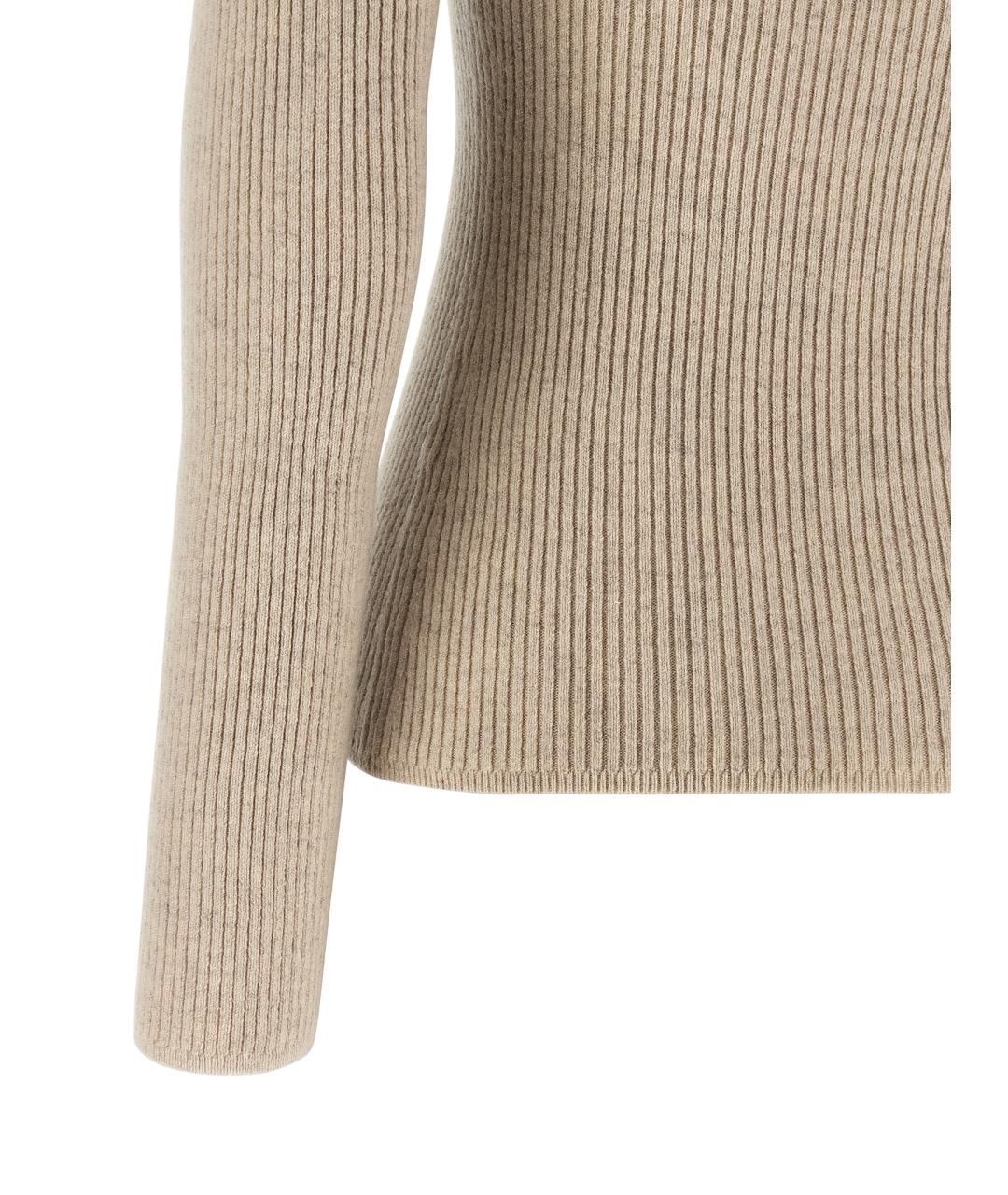 MAX MARA Бежевый шерстяной кардиган, фото 4