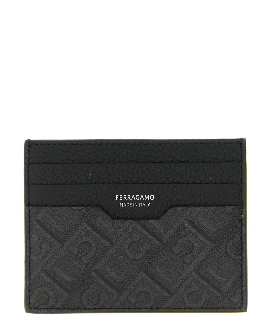 FERRAGAMO Черный кардхолдер, фото 1