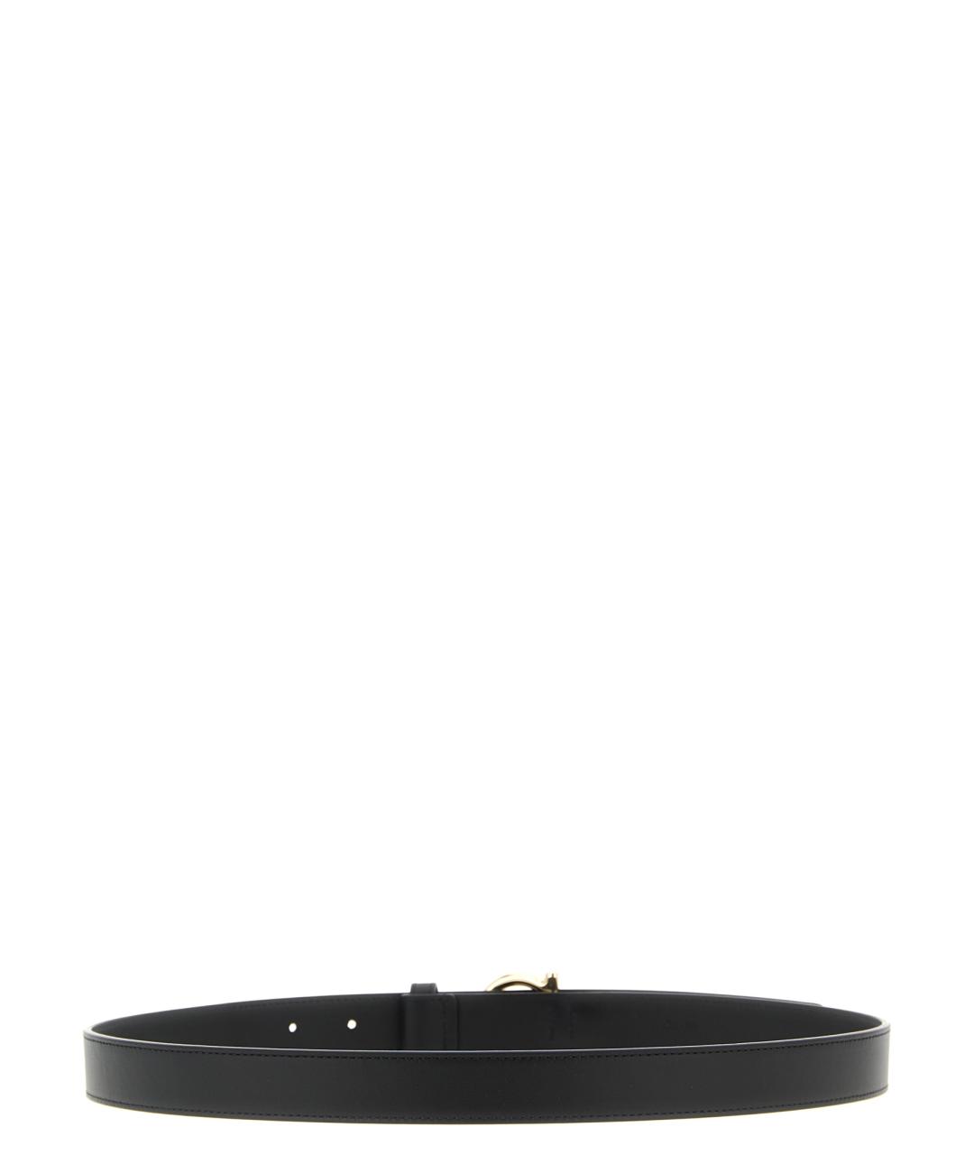 FERRAGAMO Черный кожаный ремень, фото 2