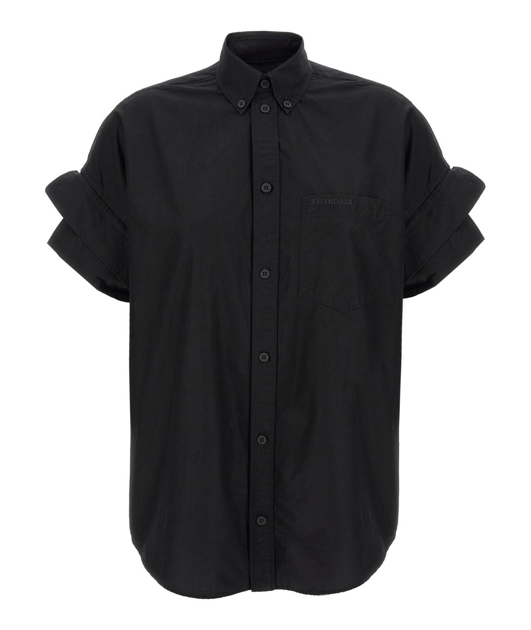BALENCIAGA Черная хлопковая блузы, фото 1