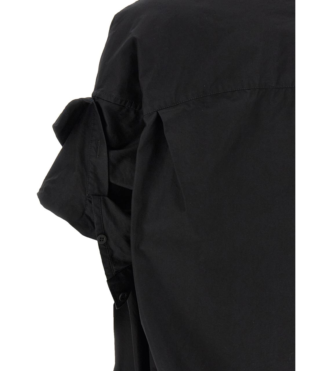 BALENCIAGA Черная хлопковая блузы, фото 4