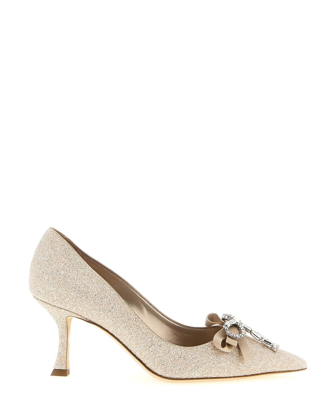 JIMMY CHOO Золотые туфли, фото 1