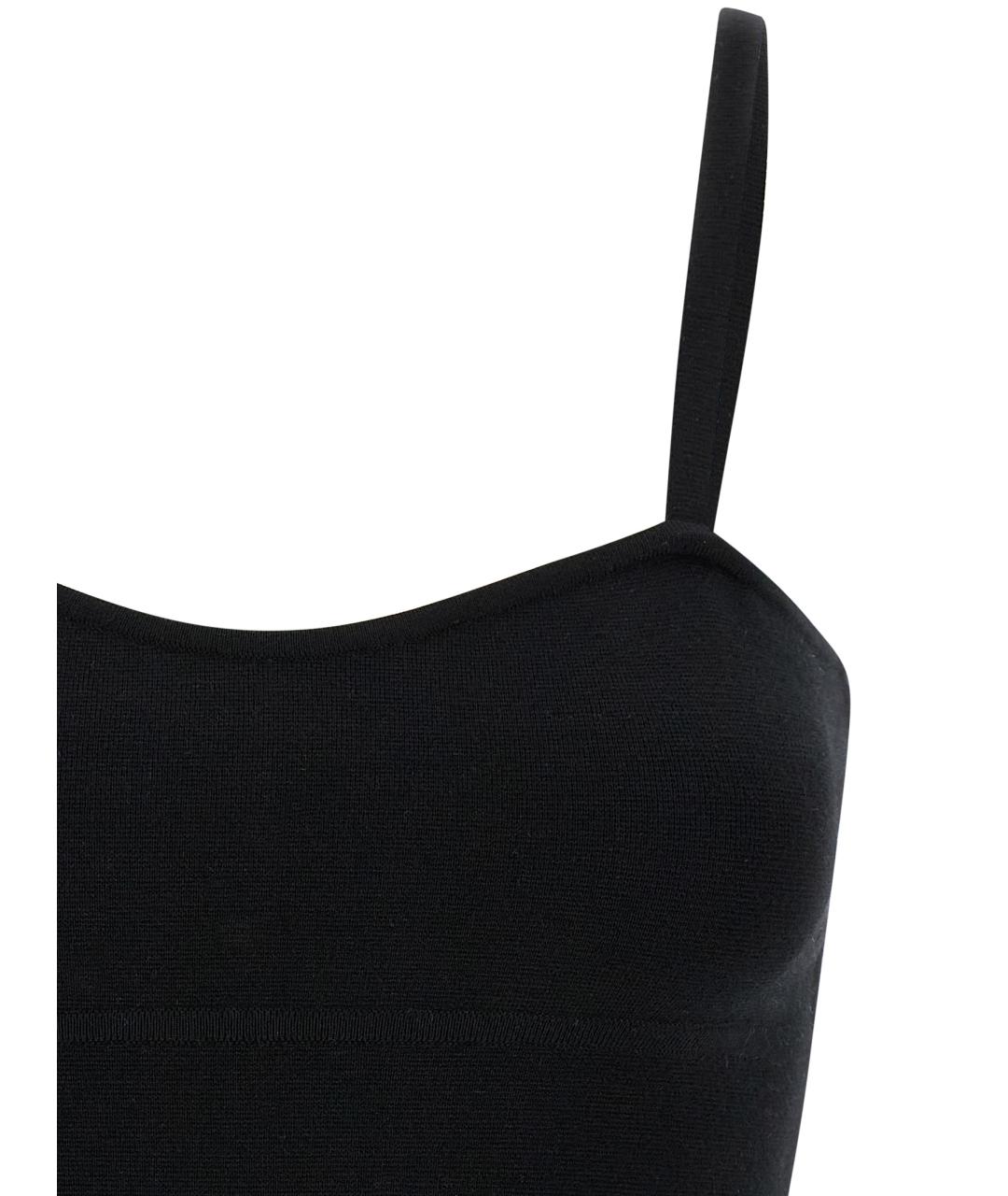 MAX MARA Черная шерстяная майка, фото 3