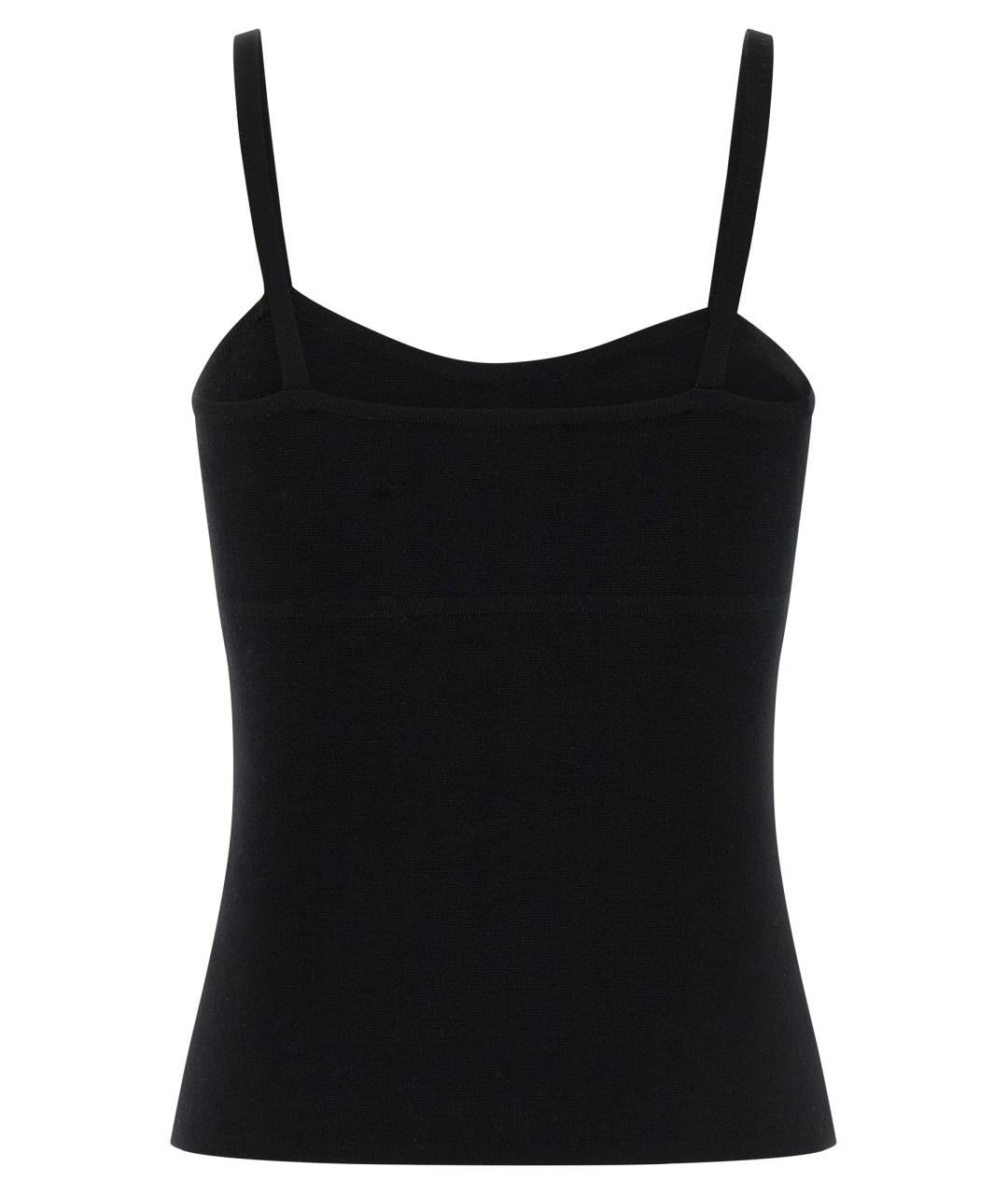 MAX MARA Черная шерстяная майка, фото 2