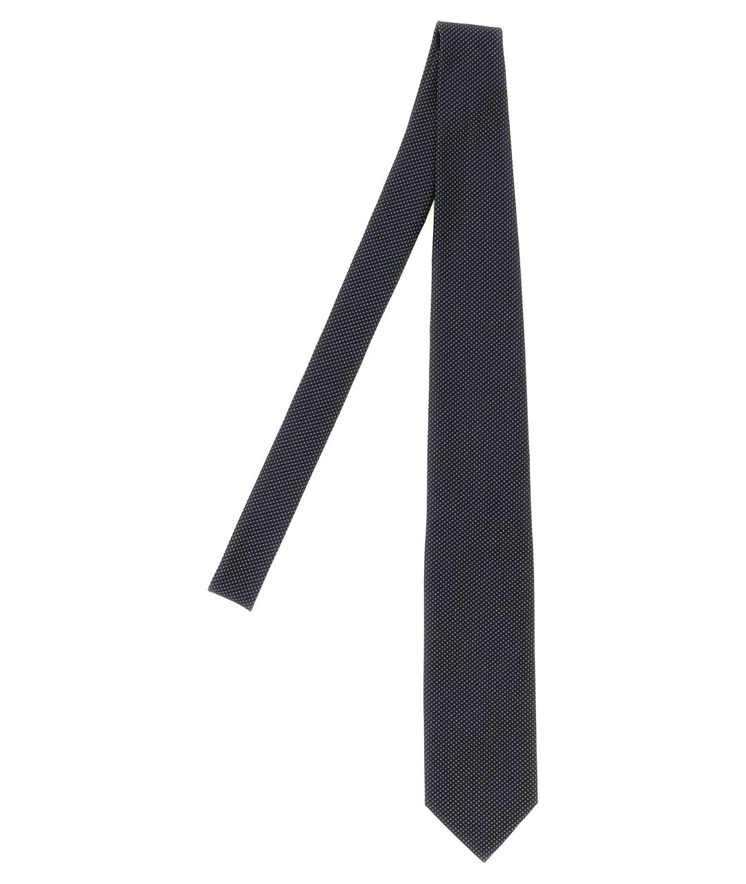 TOM FORD Синий шелковый галстук, фото 1