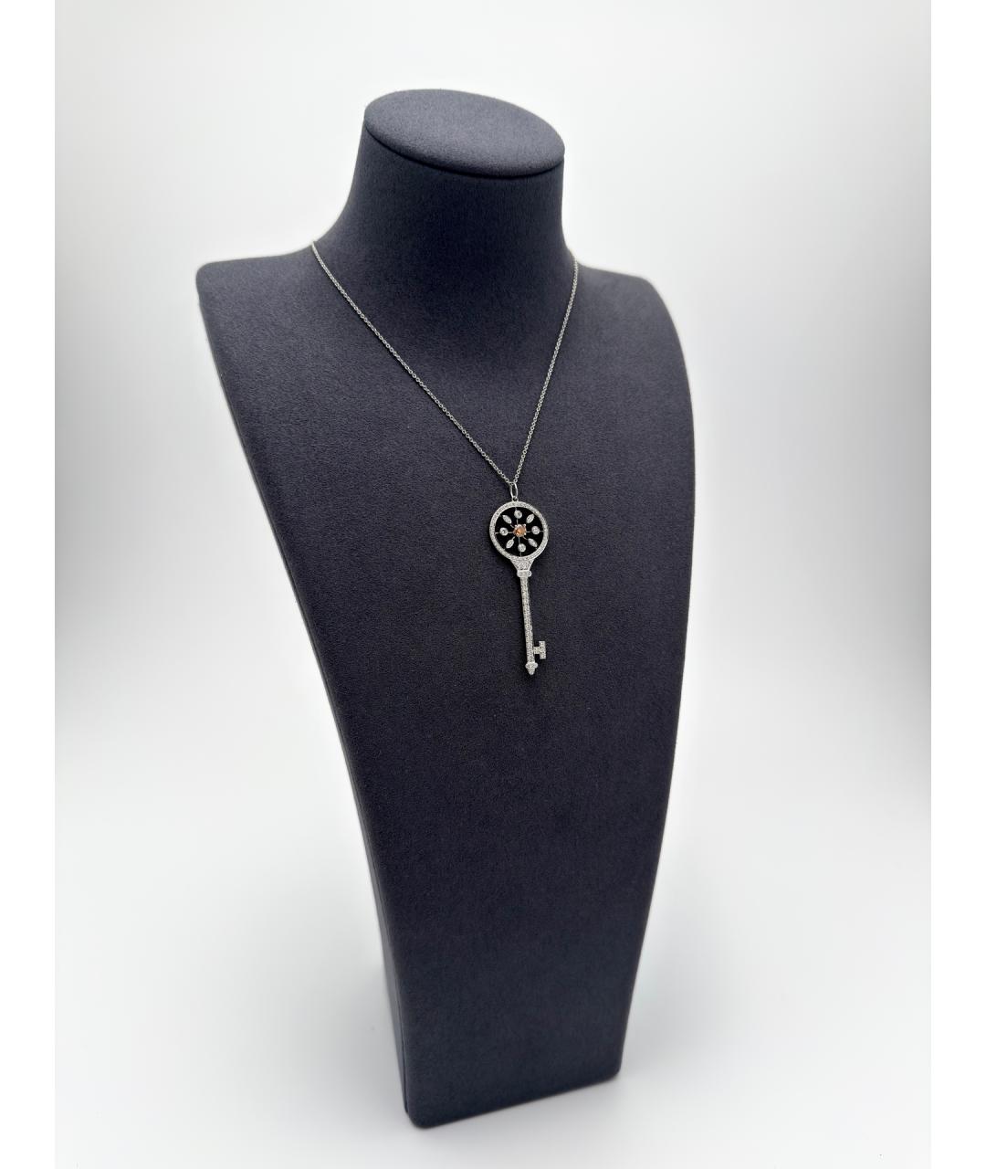 TIFFANY&CO Серебряное платиновое колье, фото 2