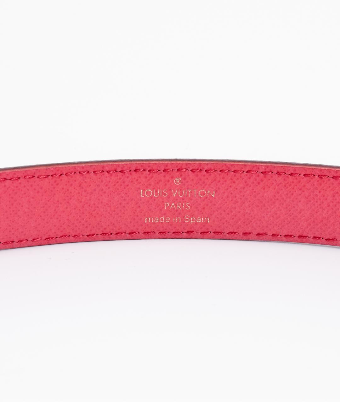 LOUIS VUITTON Черный кожаный ремень, фото 4