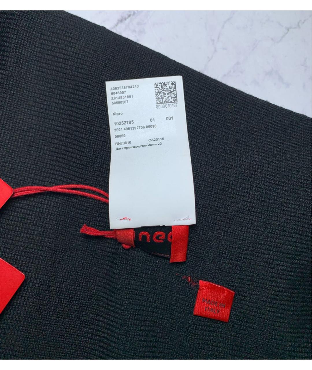 HUGO Черная шерстяная шапка, фото 8