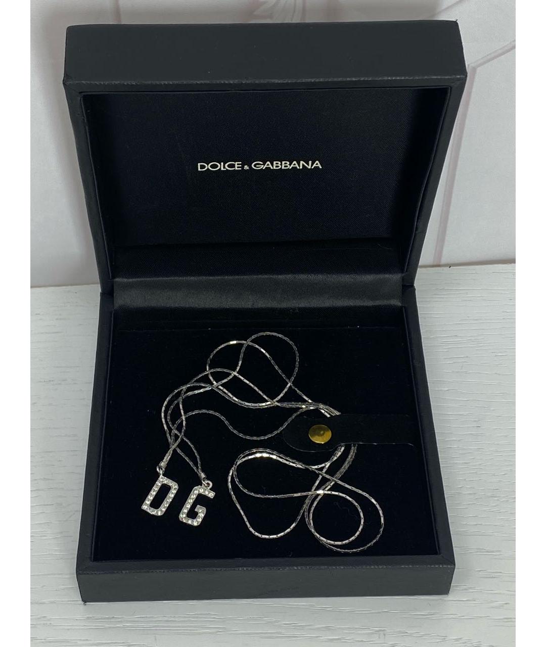 DOLCE&GABBANA Серебряная металлическая цепочка, фото 2