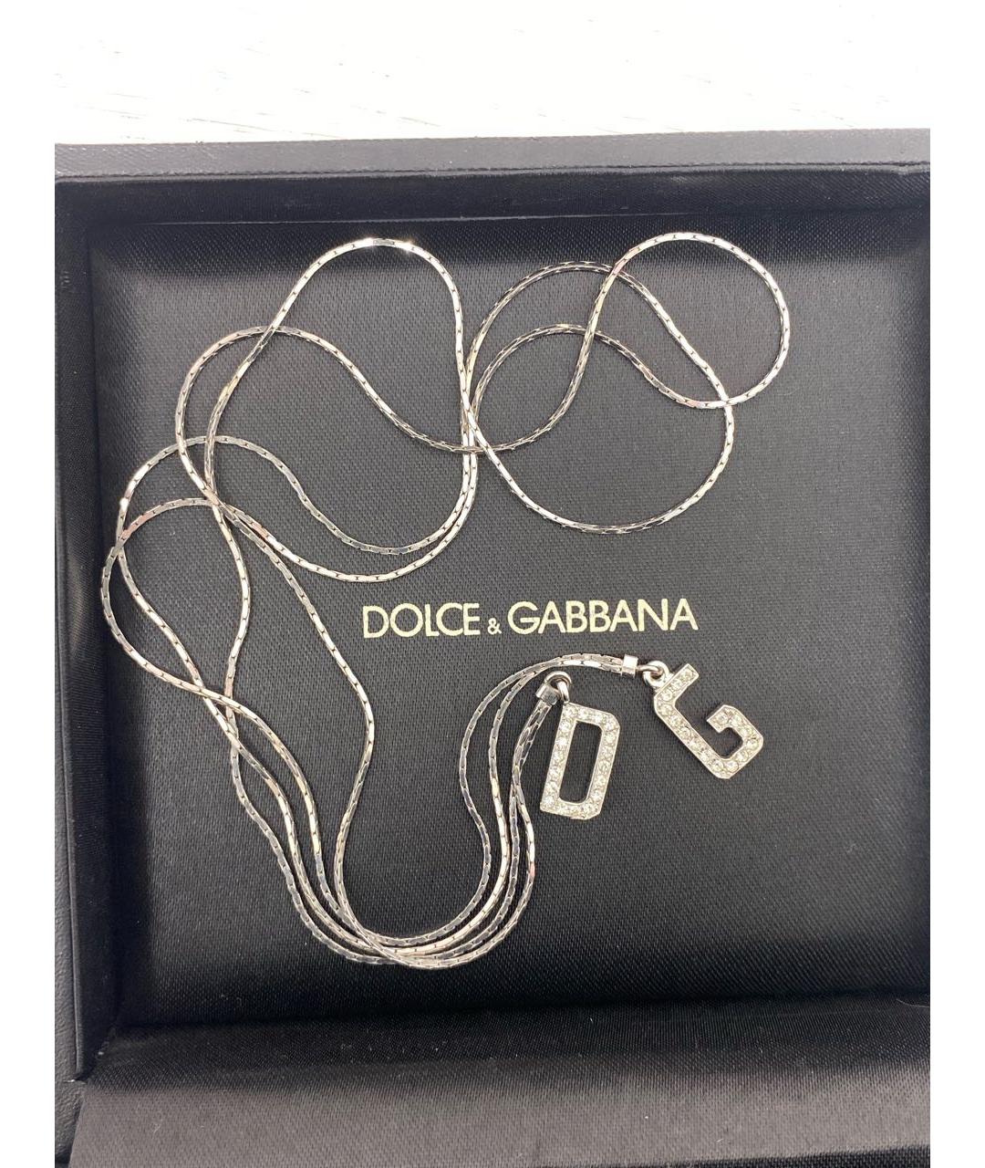 DOLCE&GABBANA Серебряная металлическая цепочка, фото 7