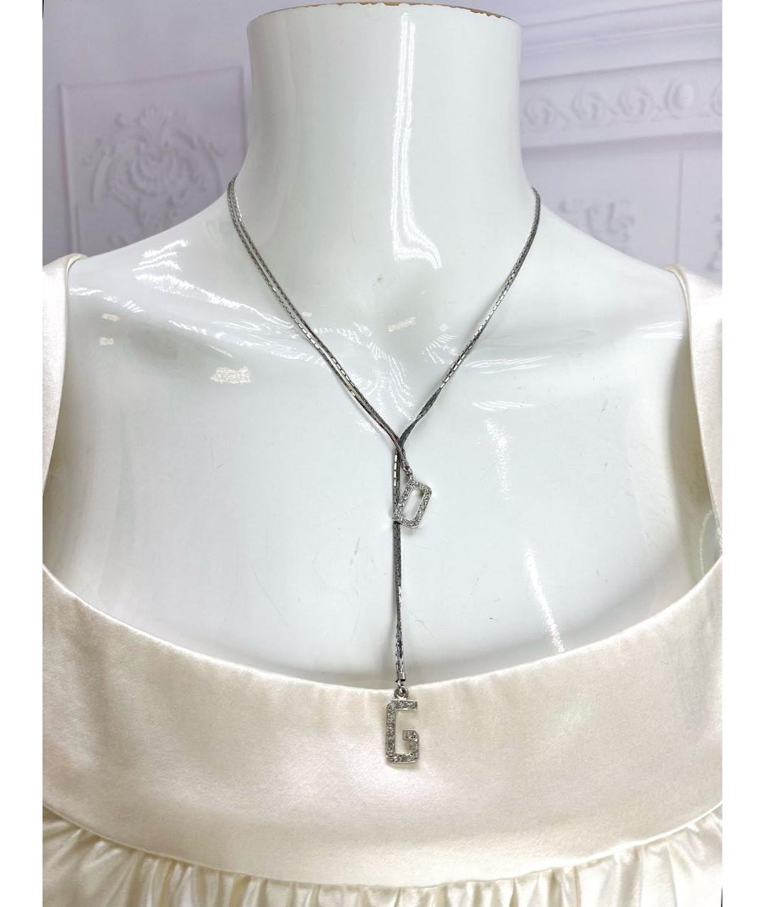 DOLCE&GABBANA Серебряная металлическая цепочка, фото 4
