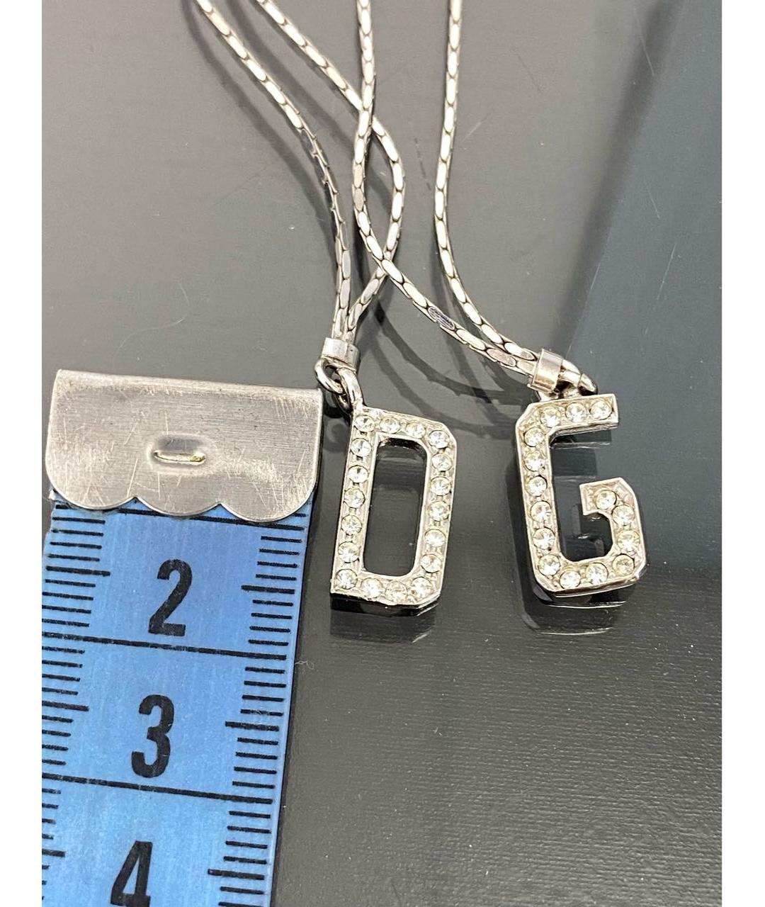 DOLCE&GABBANA Серебряная металлическая цепочка, фото 6