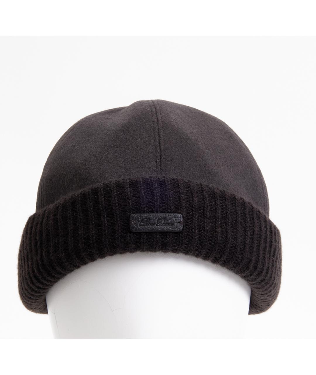 LORO PIANA Коричневая кашемировая шапка, фото 5