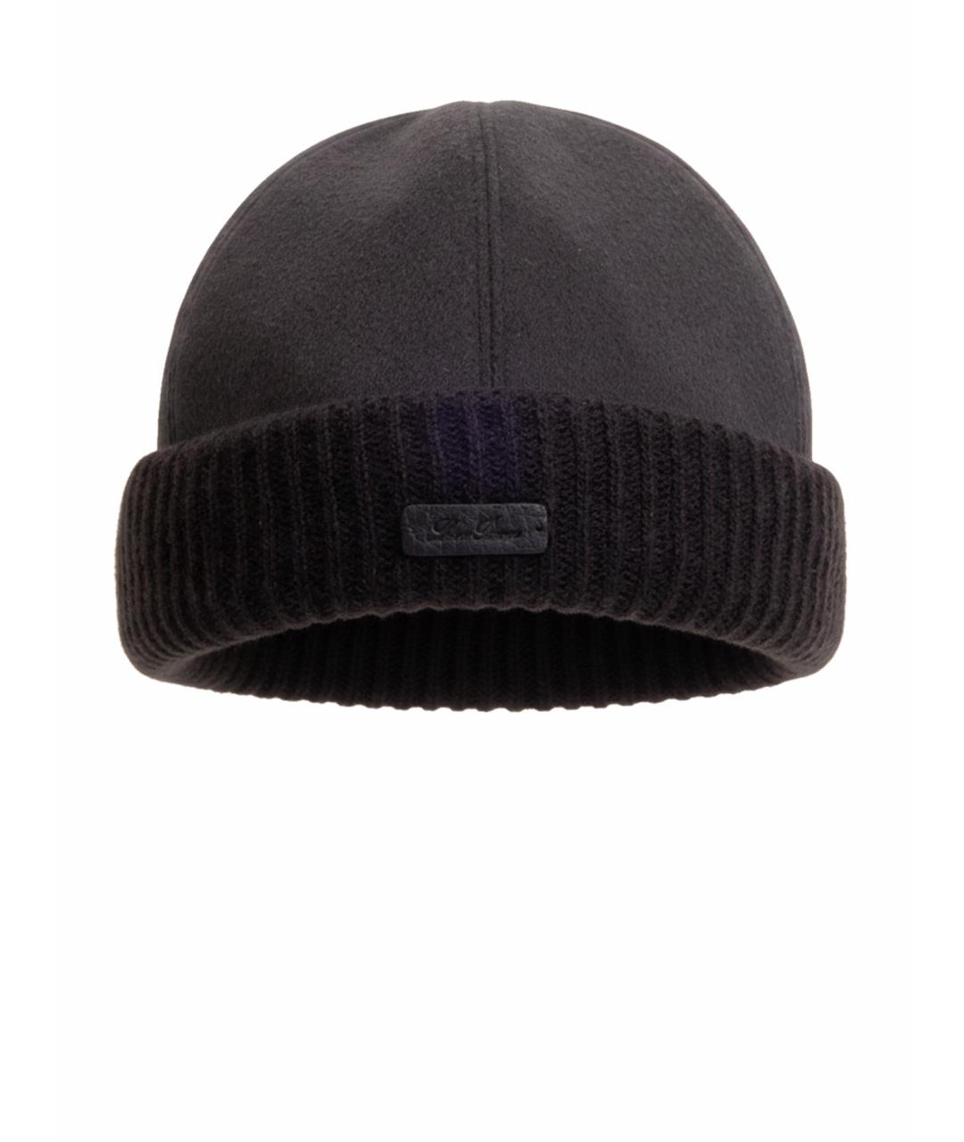 LORO PIANA Коричневая кашемировая шапка, фото 1