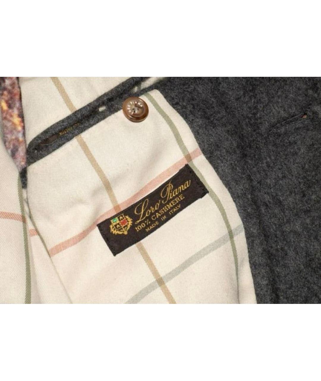 LORO PIANA Серый кашемировый жилет, фото 7