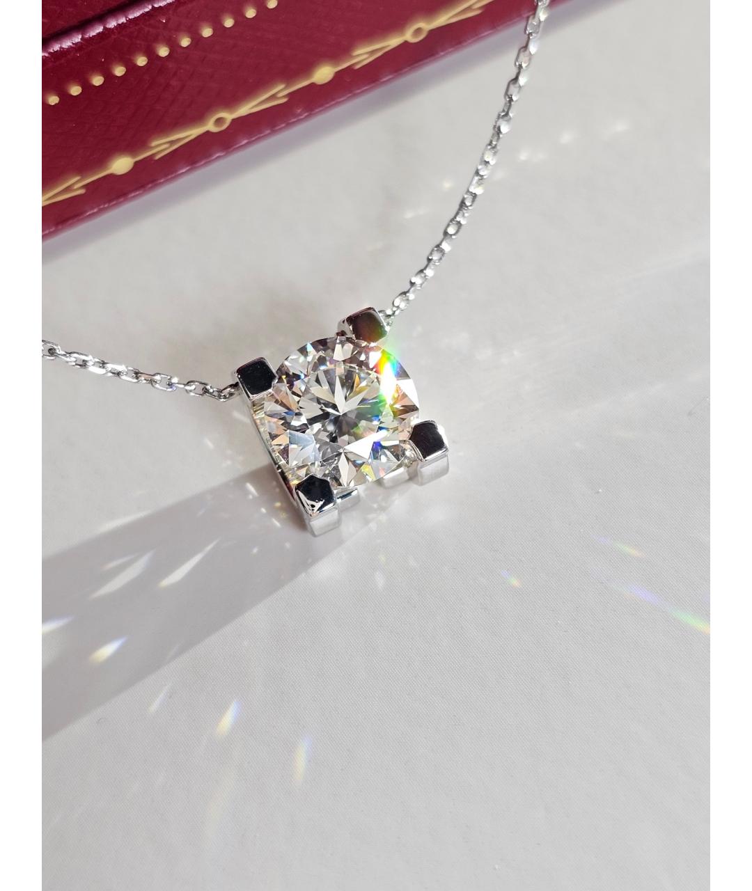 CARTIER Серебряное колье из белого золота, фото 2