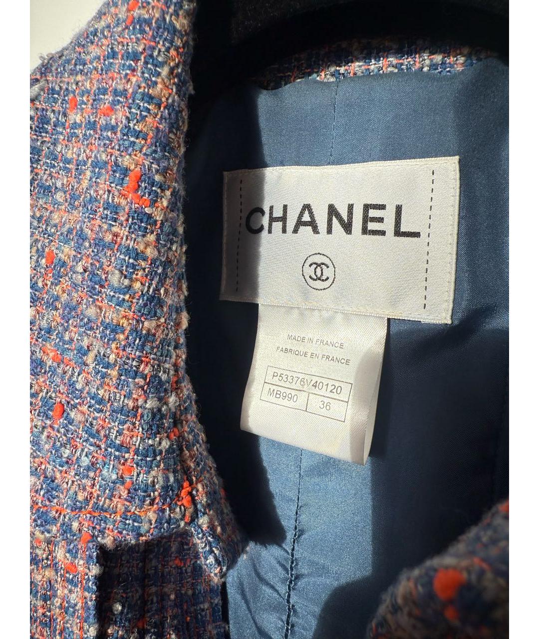 CHANEL Мульти твидовый жакет/пиджак, фото 3