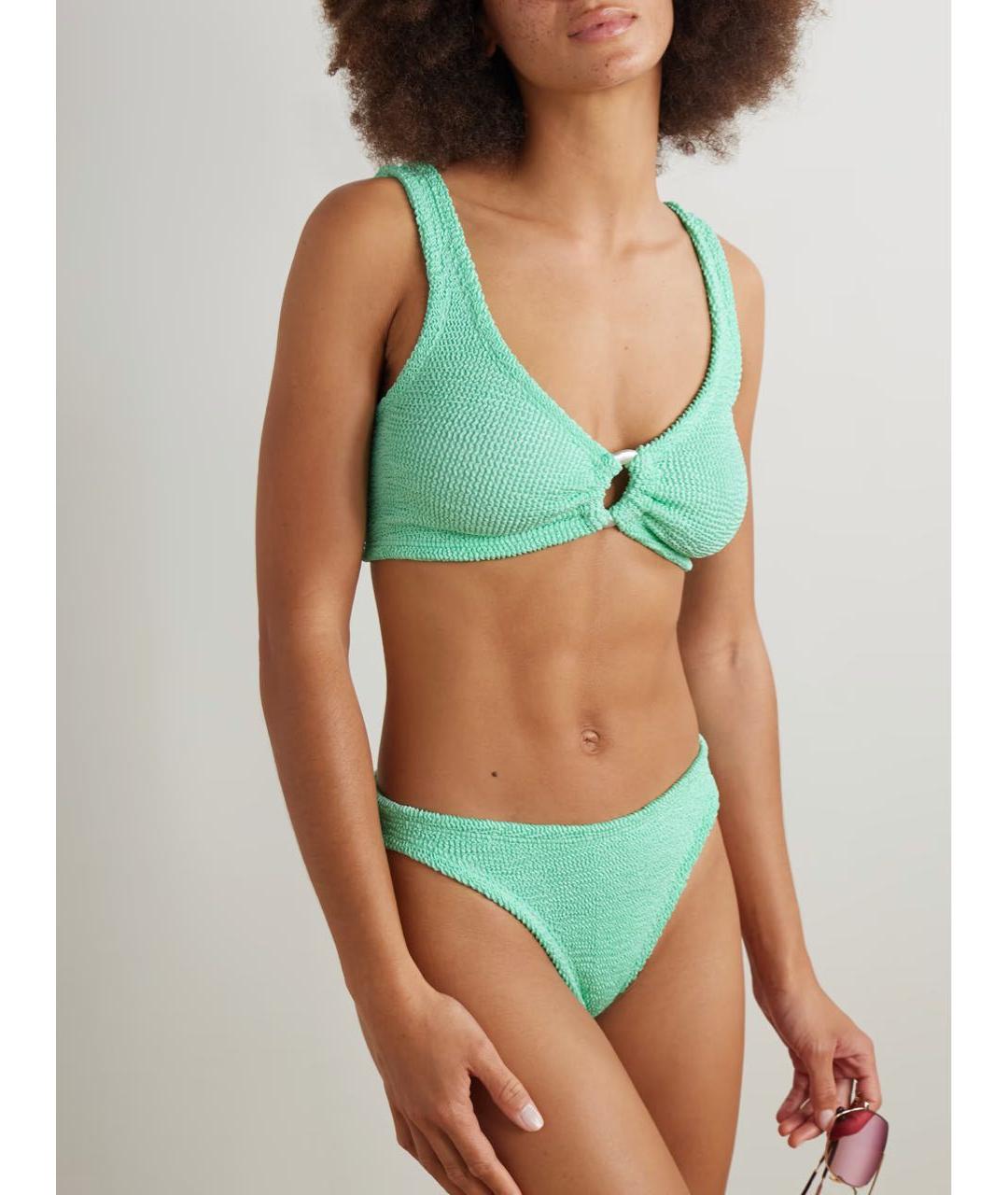 HUNZA G Салатовый купальник, фото 2