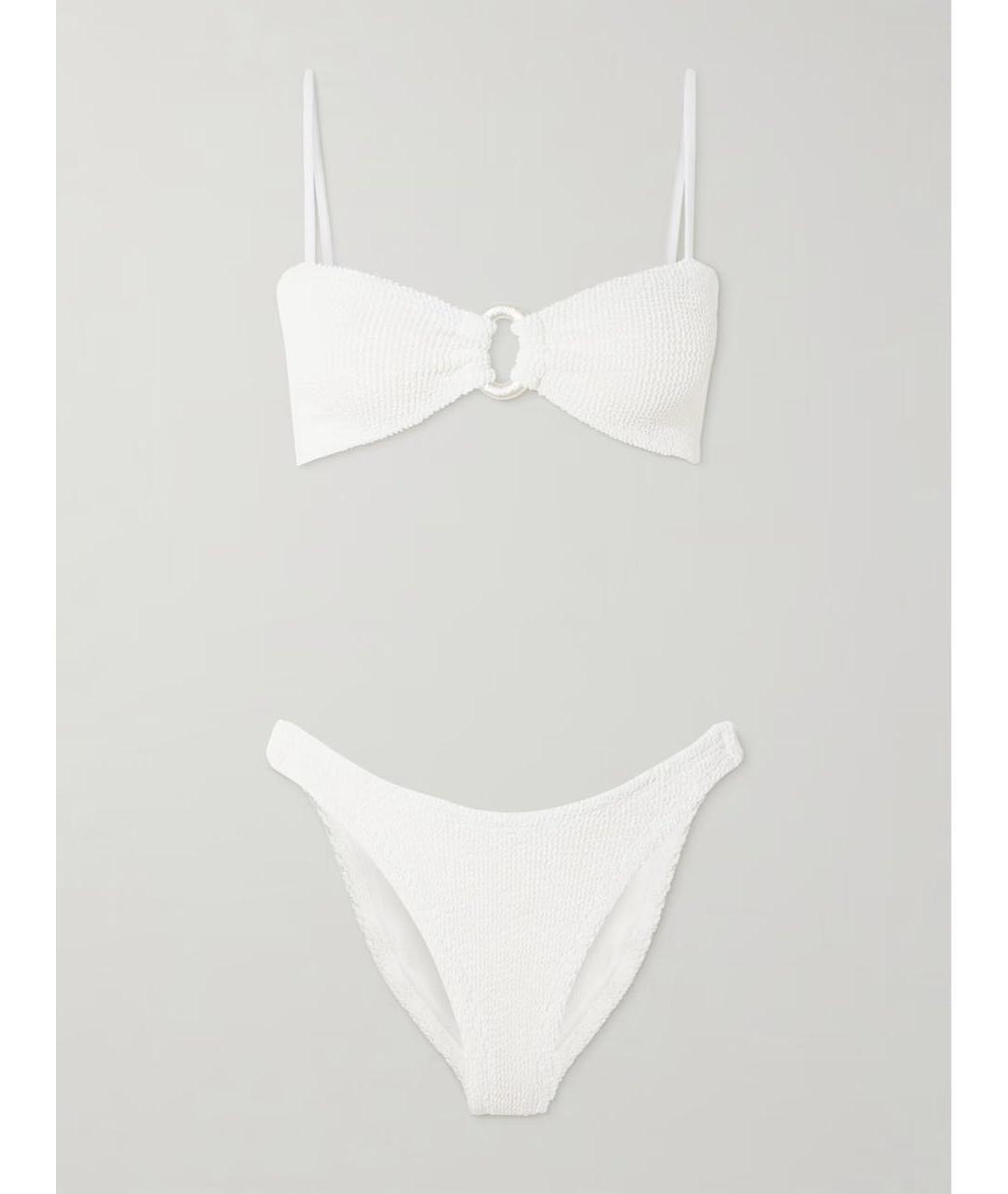 HUNZA G Белый купальник, фото 5