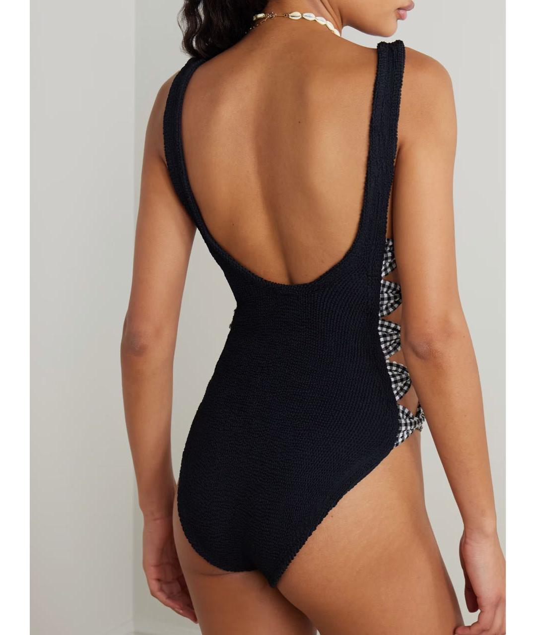 HUNZA G Черный купальник, фото 3