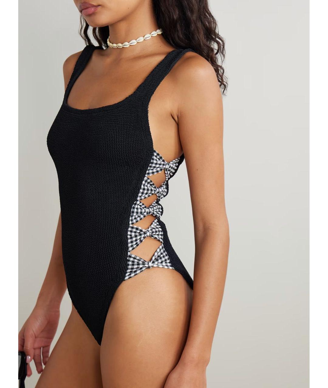 HUNZA G Черный купальник, фото 2