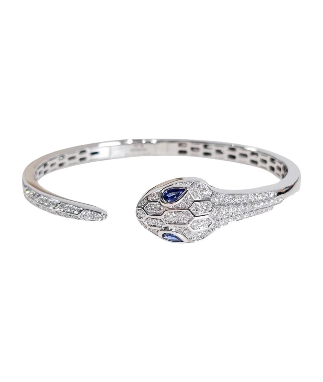 BVLGARI Серебрянный браслет из белого золота, фото 1