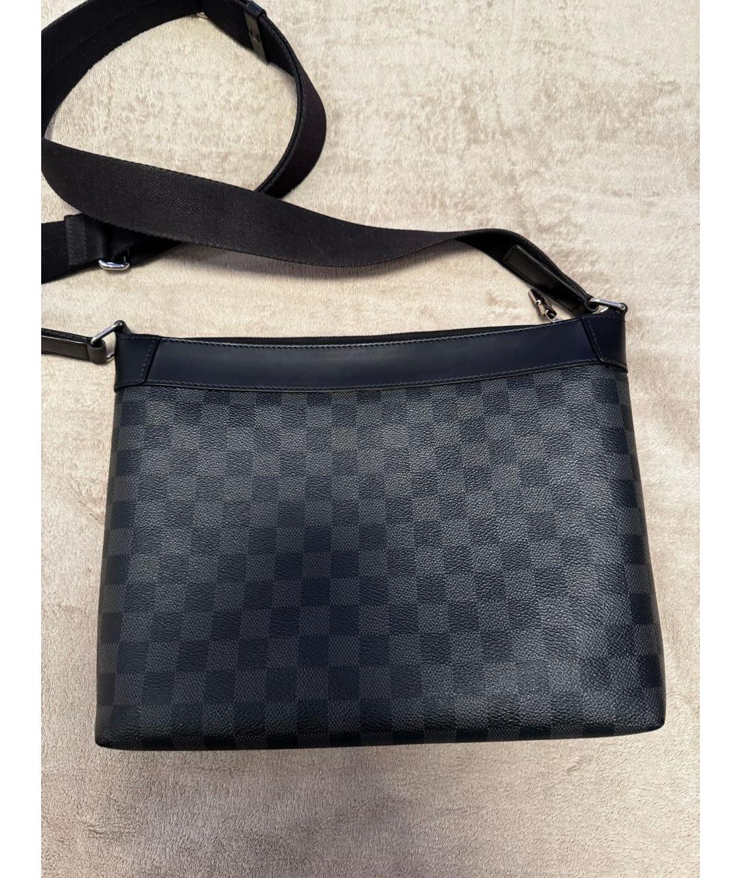 LOUIS VUITTON Антрацитовая сумка на плечо, фото 3