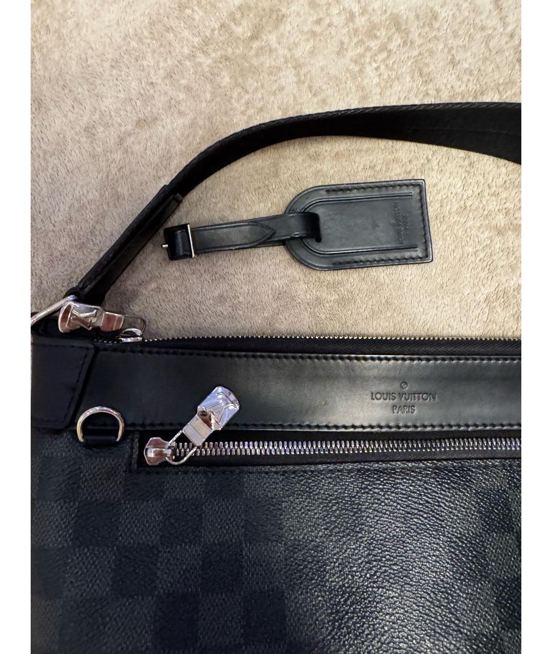 LOUIS VUITTON Антрацитовая сумка на плечо, фото 6