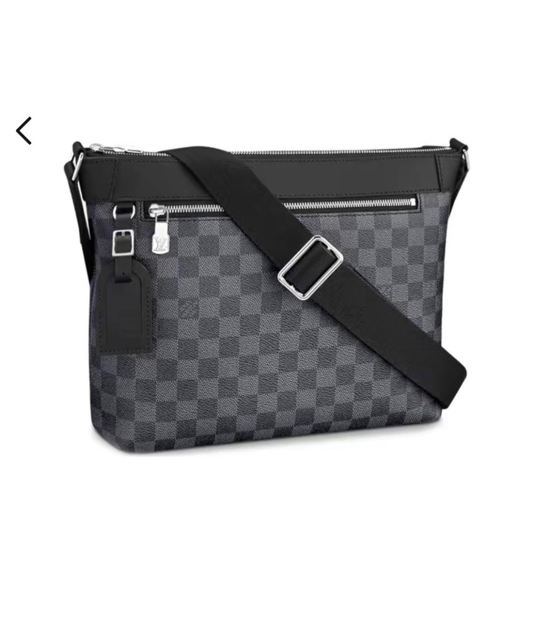 LOUIS VUITTON Антрацитовая сумка на плечо, фото 7